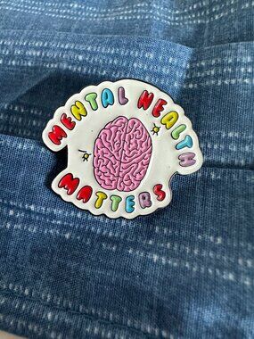 MENTAL HEALTH MATTERS Enamel Lapel Pin NEW